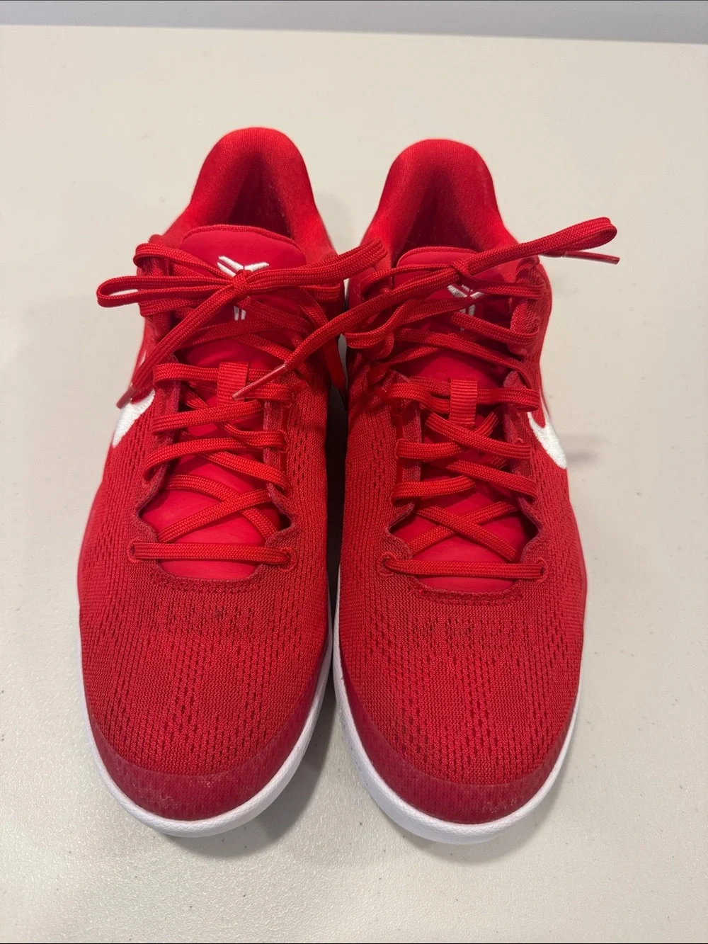 Nike Kids Kobe Bryant Red Athletic Low-Top Basketballs Sneakers